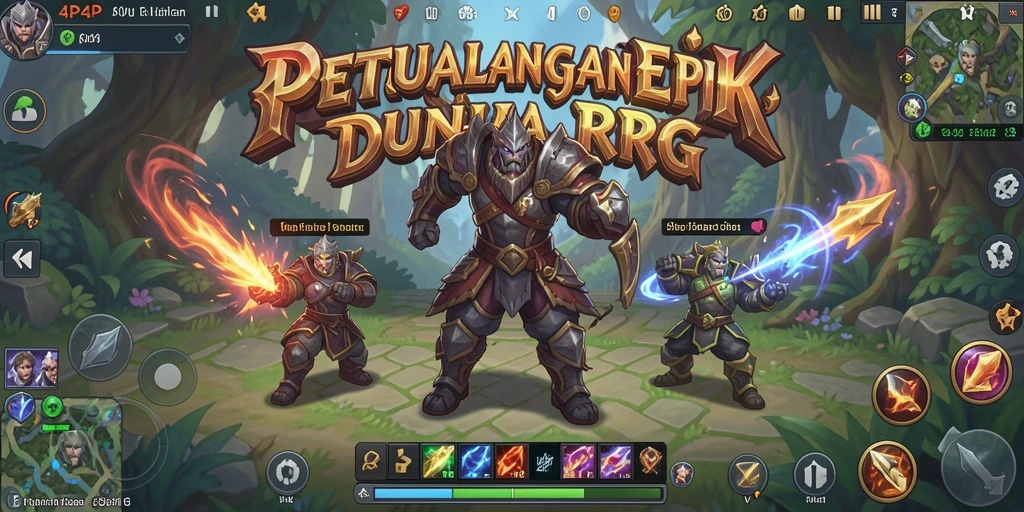 Gameplay seru 4P4P dengan visual yang menakjubkan.