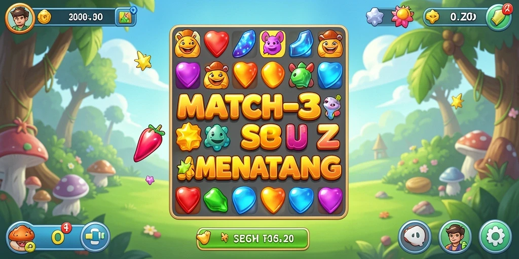 Tampilan gameplay <strong>5ZK</strong> yang penuh warna dan menarik.