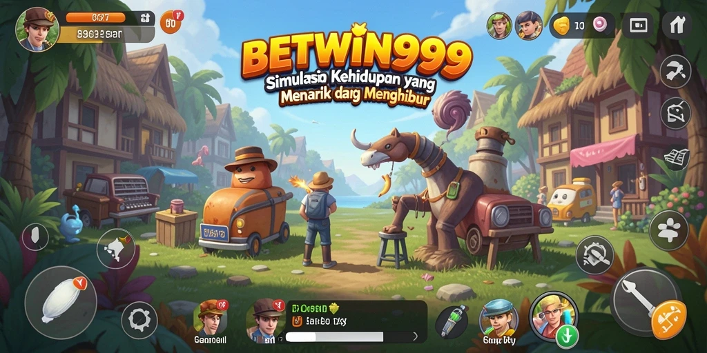 Tampilan gameplay BETWIN999 dengan berbagai aktivitas menarik.