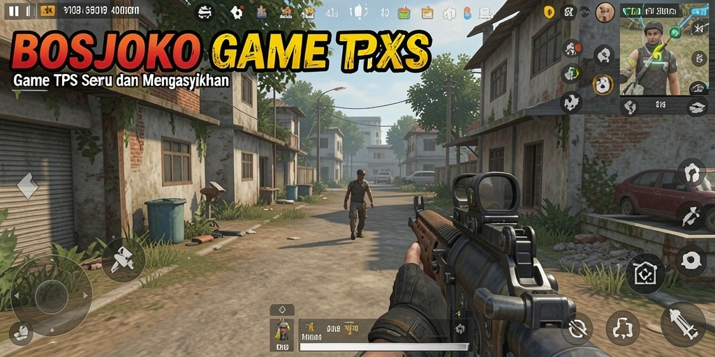Tampilan gameplay seru di dalam BOSJOKO dengan aksi mendebarkan.