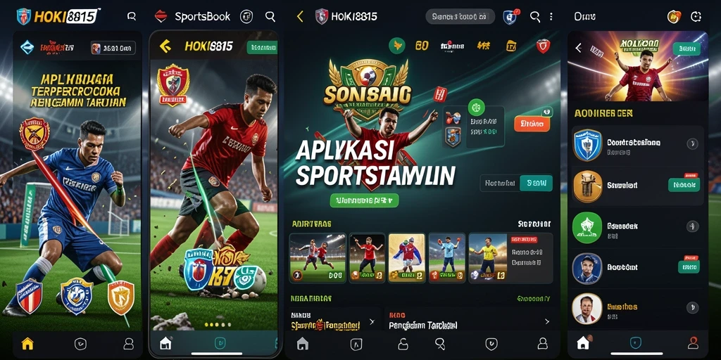 Tampilan utama HOKI8815 dengan berbagai pilihan taruhan olahraga.