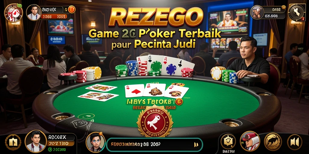 Tampilan gameplay Poker yang menarik di REZEGO.