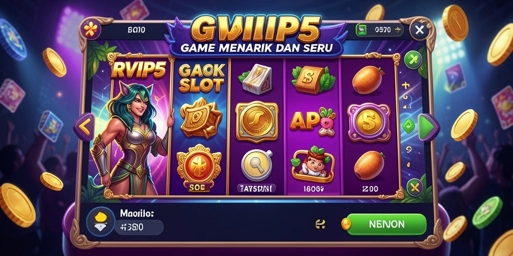 Screenshot gameplay RVIP5 yang menampilkan keseruan permainan Slot.